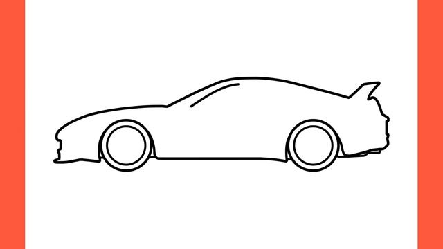 How to draw a TOYOTA SUPRA A80 easy / drawing toyota supra mk4 / IV rz jza80 1993 car step by step смотреть онлайн