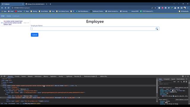 Django Forms: widgets