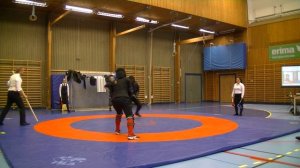 Jeanne Bréard vs Margit Reiersen women's longsword pool Swordfish 2014