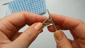 Оригинальная резинка спицами для вязания шапок, горловины и манжет свитеров, кардиганов