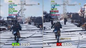 RTX 3050 8 GB vs RX 6600 8 GB Gaming Benchmark | Test in 12 Games |