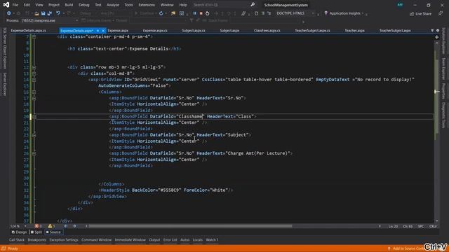 School Management System Project Part 9 in Asp.Net C# & Sql Server | Tech Tips Unlimited