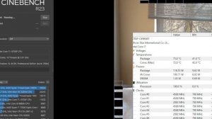 Intel Core i7-10700F Temperature Test with Cinebench R23