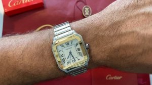 Cartier Santos De Cartier Medium Two Tone