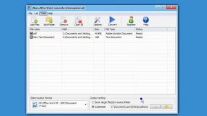 Abex All to Word Converter video tutorial
