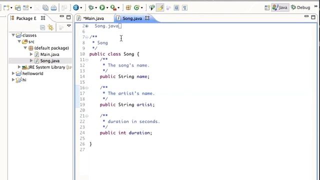 Java Classes, in Eclipse: A Tutorial смотреть онлайн