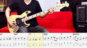 Frank Sinatra - Fly Me To The Moon // BASS COVER + Play-Along Tabs