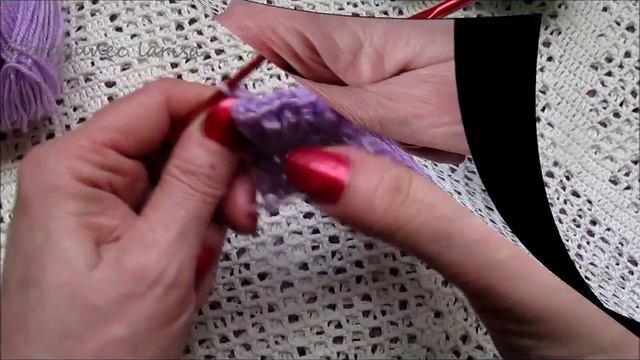 Школа вязания. Как вязать рюши крючком. Способ 1