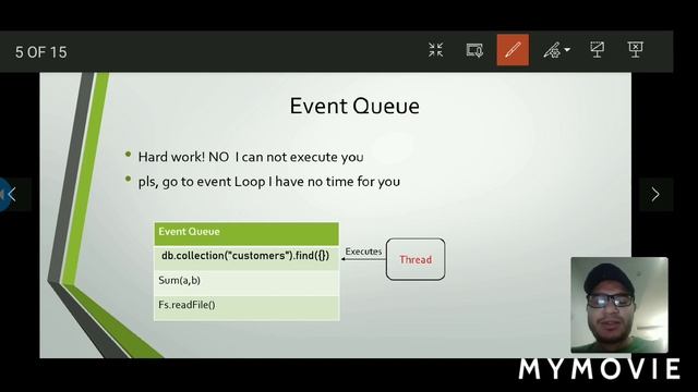Important concepts of Node Js (event queue, single threaded, event loop & thread pool)