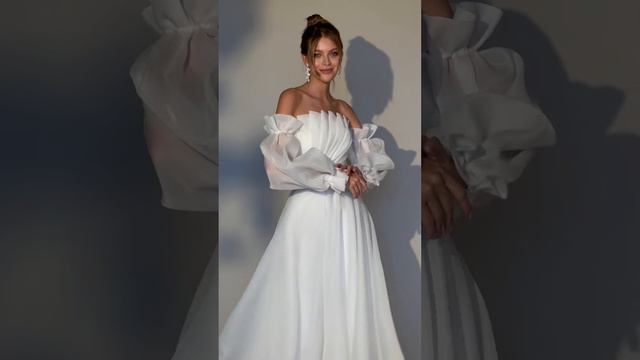 БЕЛОЕ СВАДЕБНОЕ ПЛАТЬЕ МИДИ смотреть онлайн