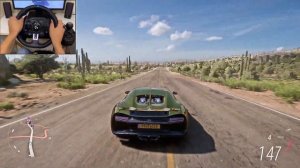 Bugatti Chiron - Forza Horizon 5. logitech g923
