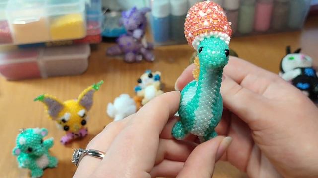мои амигуруми из бисера/ обзор амигуруми из 💕🌸бисера/моя коллекция амигуруми🌸💕