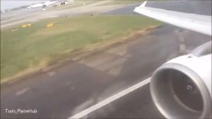 Жесткое касание и уход на второй круг. Сильный ветер