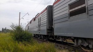 Электровоз 3ЭС5К-337 резервом выезжает из депо на станцию Анисовка