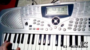 Medeli mc37a Обзор стилей jazz (детский синтезатор)