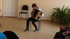 Ой цветёт калина в поле у ручья! В честь дня Победы! Баян. Ангелина Буканова