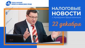 Налоговые итоги 2022 года от Аркадия Брызгалина