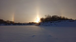 Рыбалка и покатушки по заснеженному лесу.