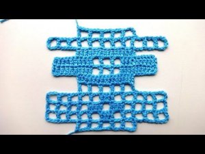 Филейная сетка. ✿ Прибавление и убавление клеточек. ✿ Вязание крючком. ✿ Crochet