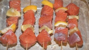 Шашлык из семги