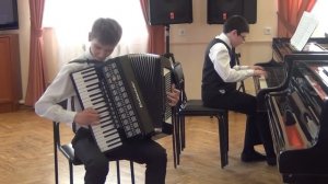 Дуэт (аккордеон, фортепиано) На Юн Кин - Смуглянка; В Косма - Игрушка