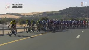 Two Riders Share a Bike to Finish Stage after Crash | UAE Tour 2024 Stage 1