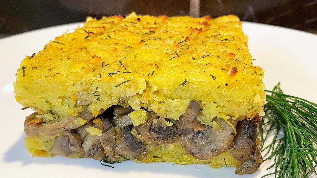 Постная картофельная запеканка с грибами!! смотреть онлайн