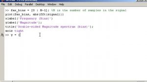 Plotting Frequency Spectrum using Matlab