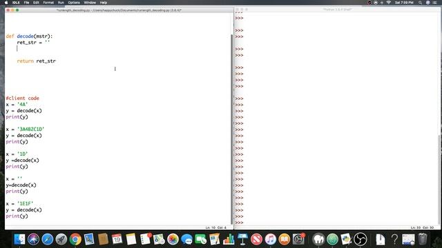Learn how to easily code 'run length decoding' in python