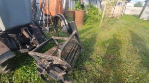 Транспортерная картофелекопалка для минитрактора с гидроприводом.