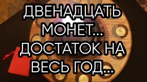 ДВЕНАДЦАТЬ МОНЕТ...ДОСТАТОК НА ВЕСЬ ГОД...ДЛЯ ВСЕХ...
