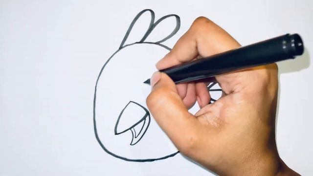 How to Draw Angry Bird - Red - Simple & Easy