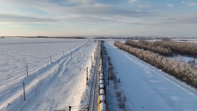 Трудовое - Зима - Поезд