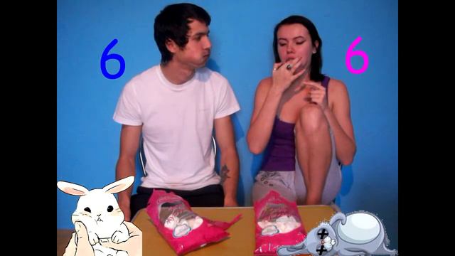 Chubby bunny challenge - Самый милый кролик челледж Л_Л смотреть онлайн