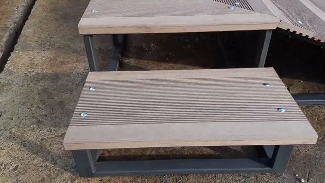 Пандус из ДПК к дому на металлическом каркасе смотреть онлайн