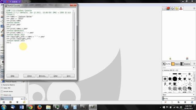 Gimp Scripting: Python Fu - Variables