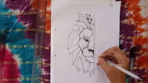 Geometric Art | Lion Design