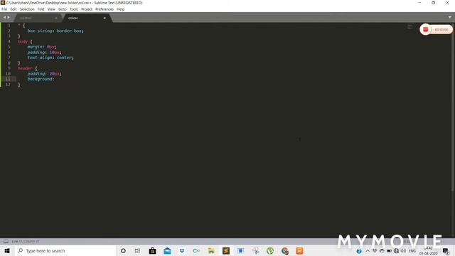 html tutorial html website website tutorials How to create header footer using html css