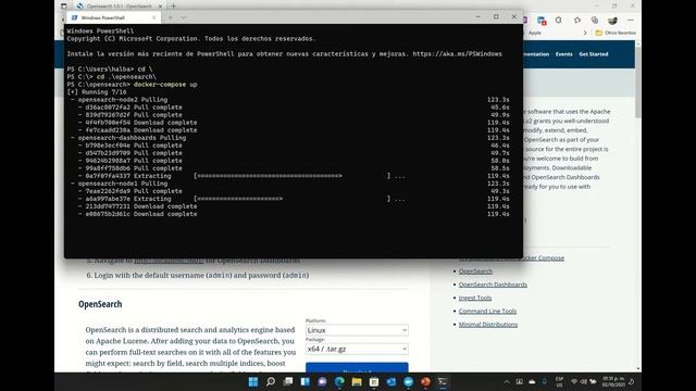 Is it possible to install OpenSearch and OpenSearch Dashboards on Windows 11?
