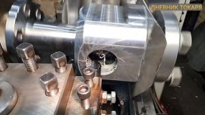 Обработка деталей в спец оправке.