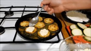 Жареные КАБАЧКИ с чесноком, сыром и майонезом. Вкуснотища!