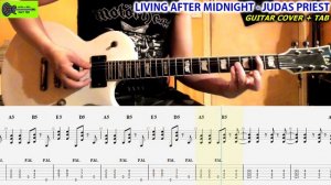 JUDAS PRIEST Living After Midnight GUITAR TAB COVER | Lesson | Tutorial | Easy Metal Song