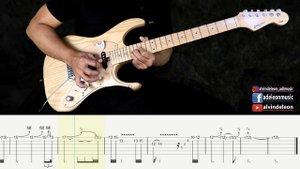 BON JOVI || BED OF ROSES SOLO with GUITAR PRO7 TABS and BACKING TRACK | ALVIN DE LEON (2020)