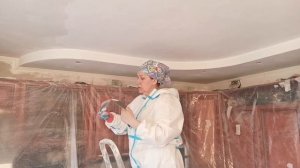 Как шпаклевать потолок  Шитроком под покраску