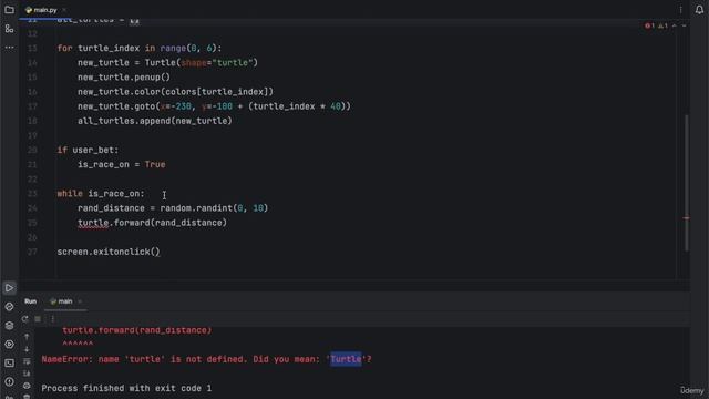 5. Turtle Game Part 2  || 19. Intermediate Event Listening || Python Course