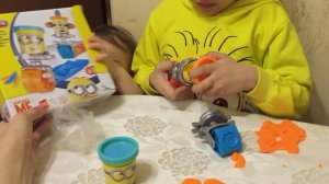 Миньоны набор пластилина Распаковка Плейдо Игрушки Minions Play-Doh
