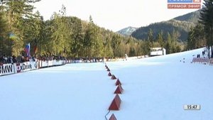 БИАТЛОН. КМ 2010-11. Рупольдинг (Германия). Мужчины. Гонка преследования 12,5 км. 16.01.2011. 720p.