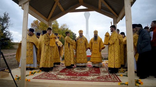 Освящение поклонного Креста в х. Ездоцкое. смотреть онлайн