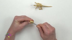 КАК СЛЕПИТЬ СКЕЛЕТ ДИНОЗАВРА ИЗ ПЛАСТИЛИНА | PLASTICINE DINOSAUR  SKELETON
