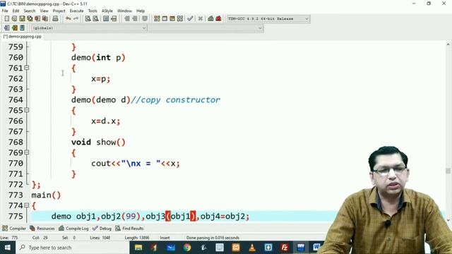 Copy Constructor in C++ | Constructor (Part 5)| By Professor Pankaj Gupta | BIIT